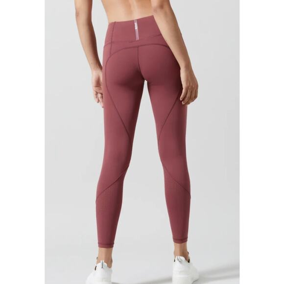 Lilybod Womens Arizona Leggings Apple Butter Pink Laser Cutting Poly Stretch XS - Picture 2 of 9